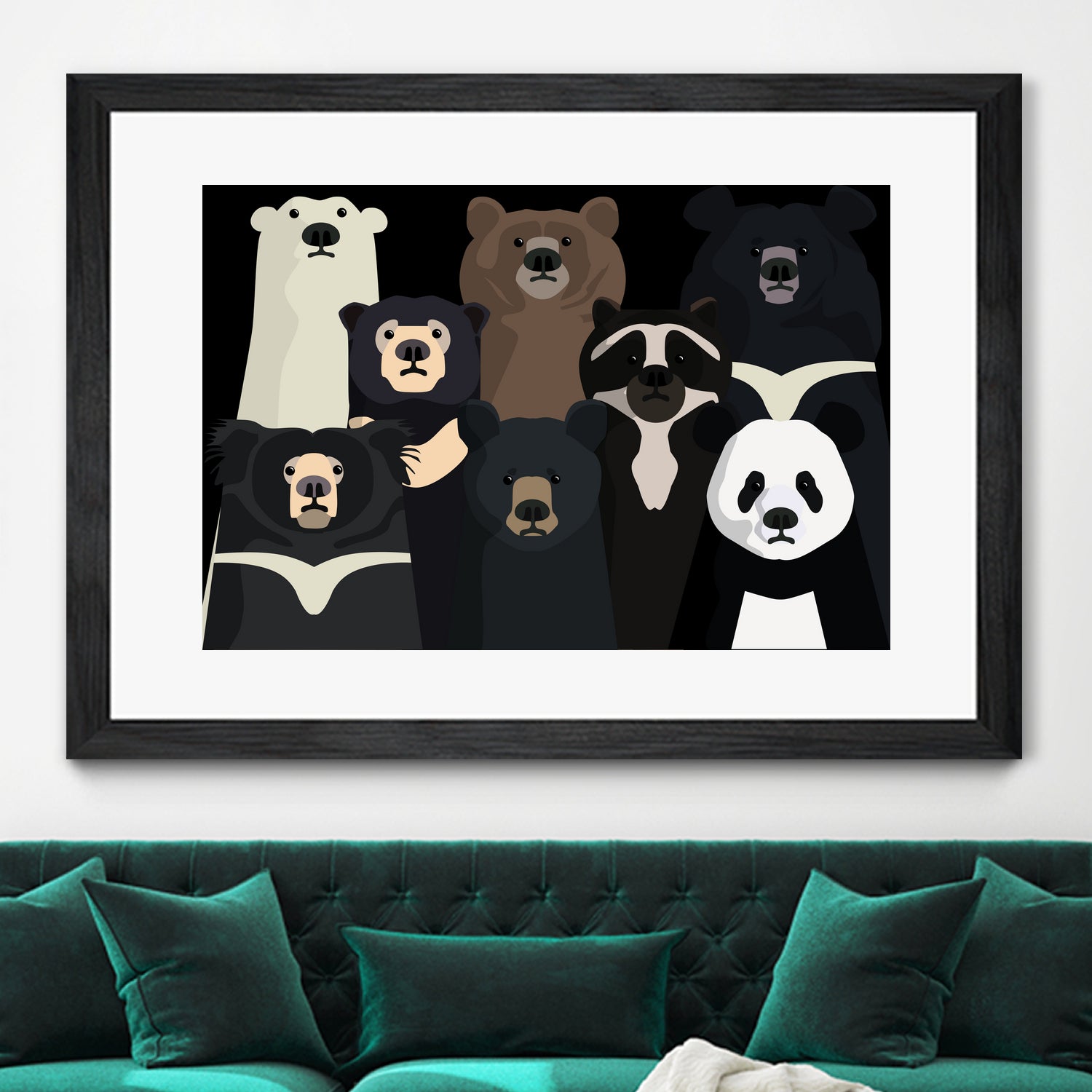 Bears of the world by Rodrigo Esparza-Salas on GIANT ART - white digital drawing