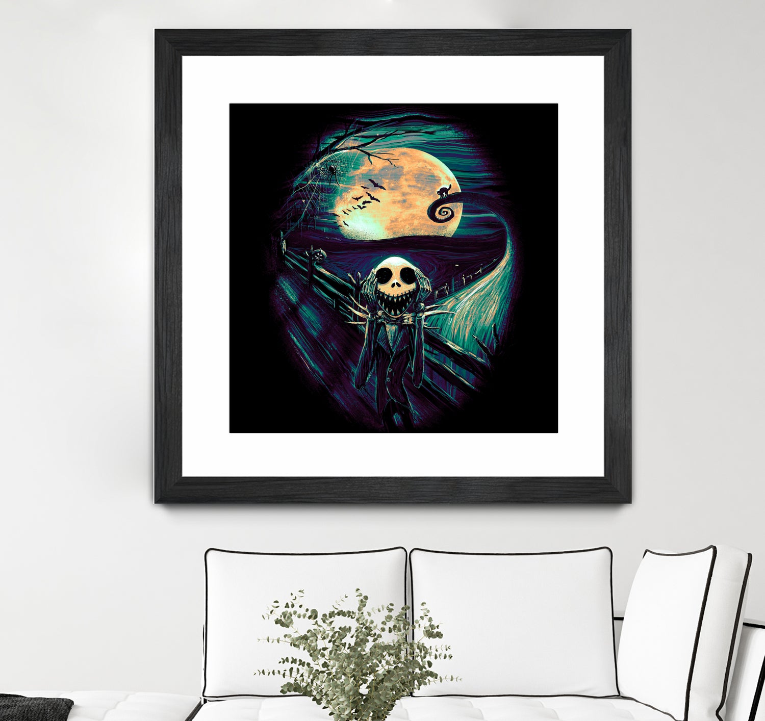 The Scream Before Christmas by Francis Mi Oza on GIANT ART - black digital painting