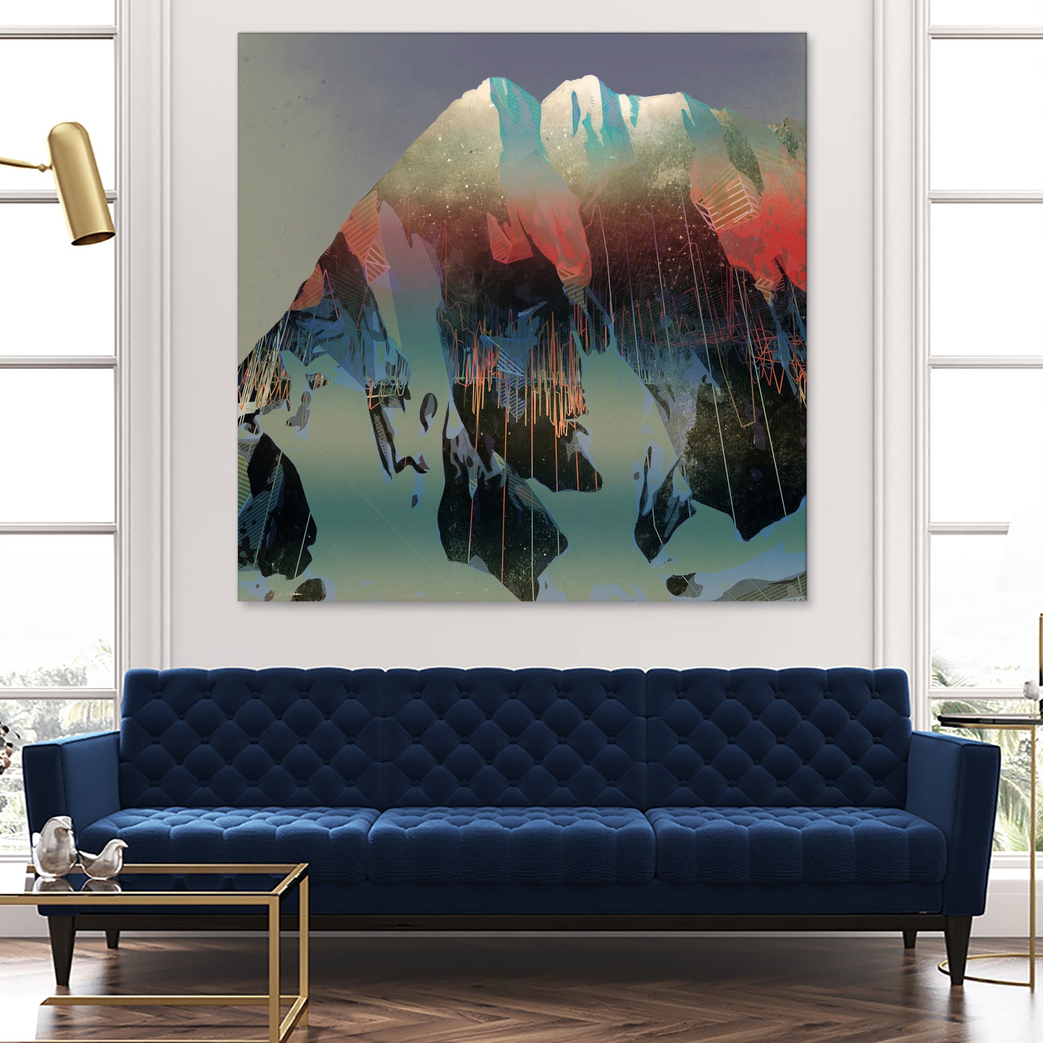 Thinking of a Place by Jamison Gish on GIANT ART - blue digital painting