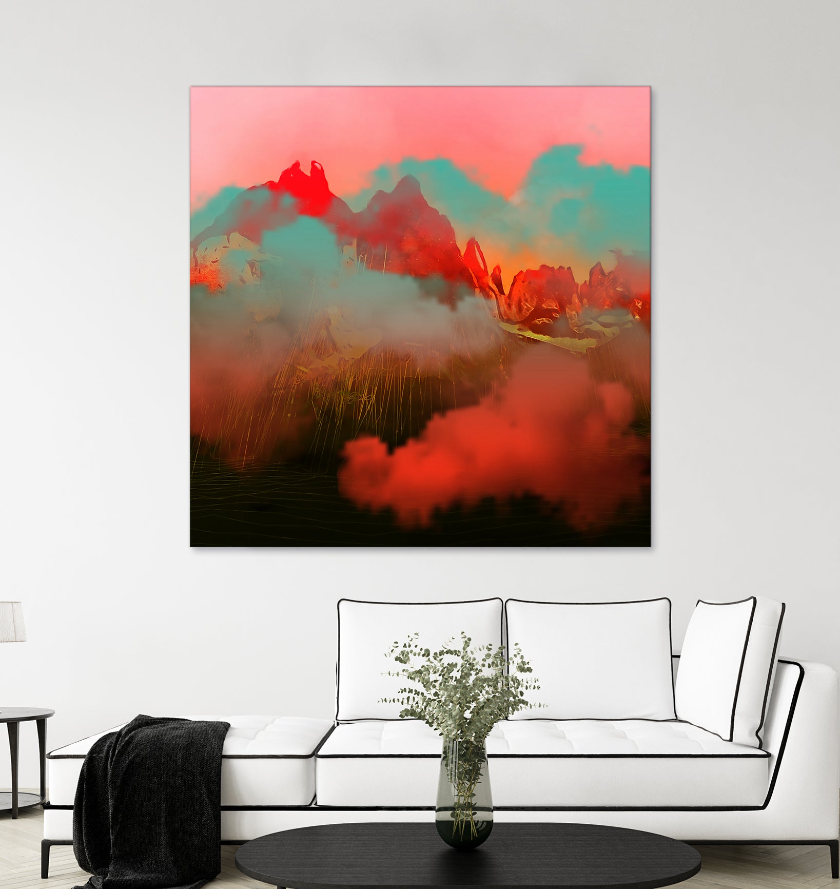 The Background World by Jamison Gish on GIANT ART - orange digital painting