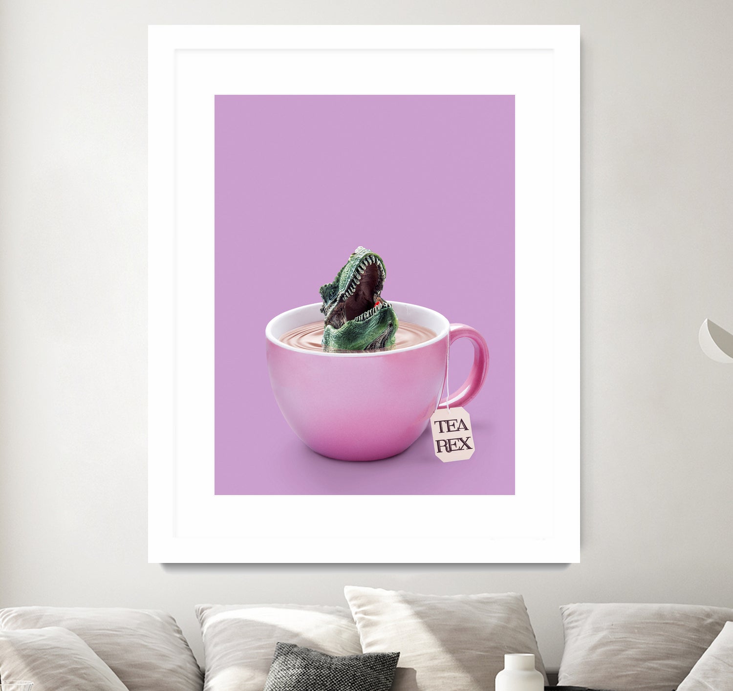 TEA-REX by Jonas Loose on GIANT ART - pink photo manipulation