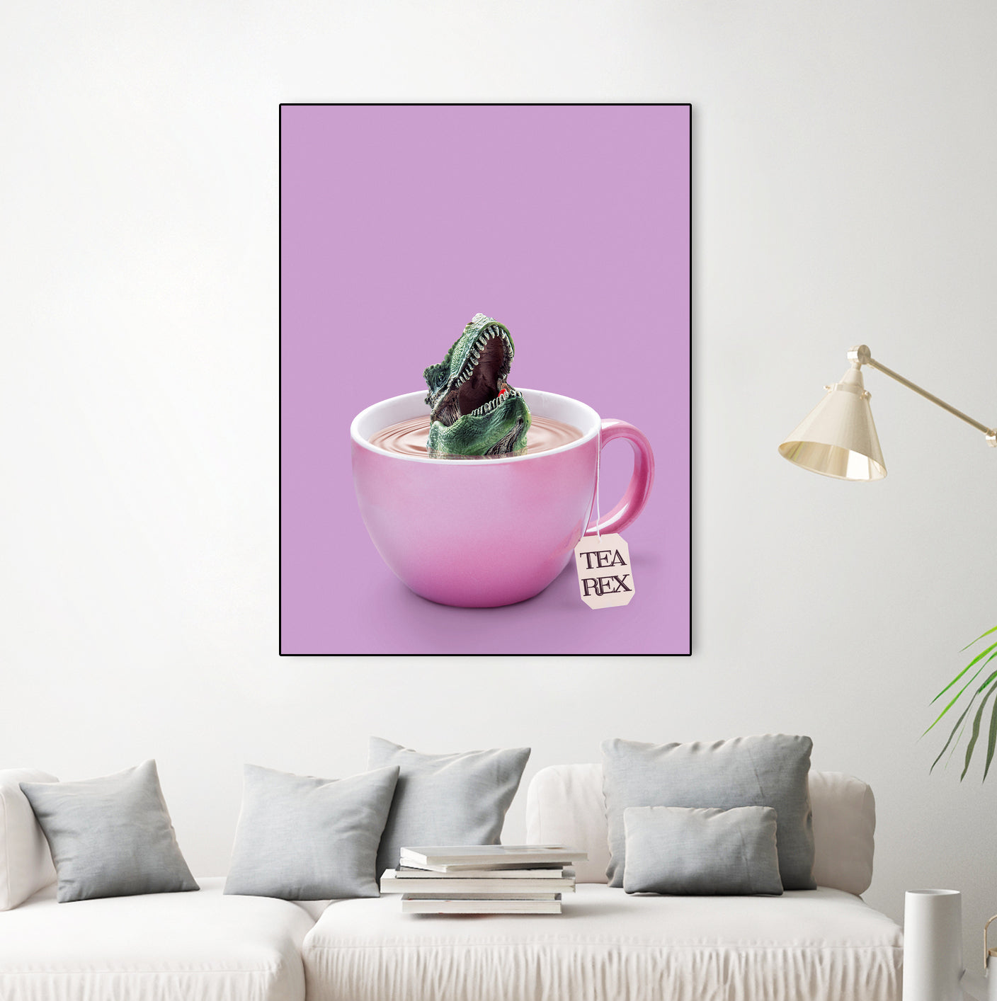 TEA-REX by Jonas Loose on GIANT ART - pink photo manipulation