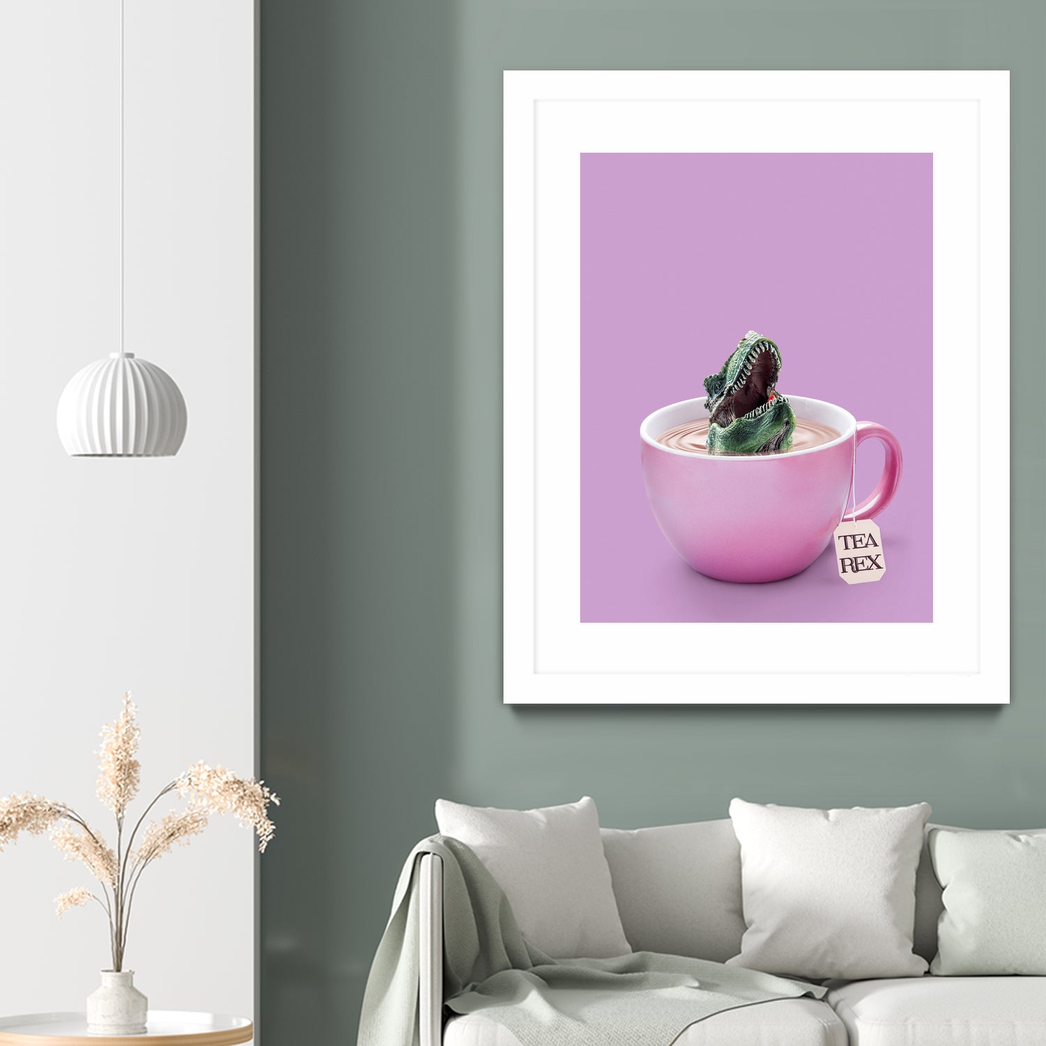 TEA-REX by Jonas Loose on GIANT ART - pink photo manipulation