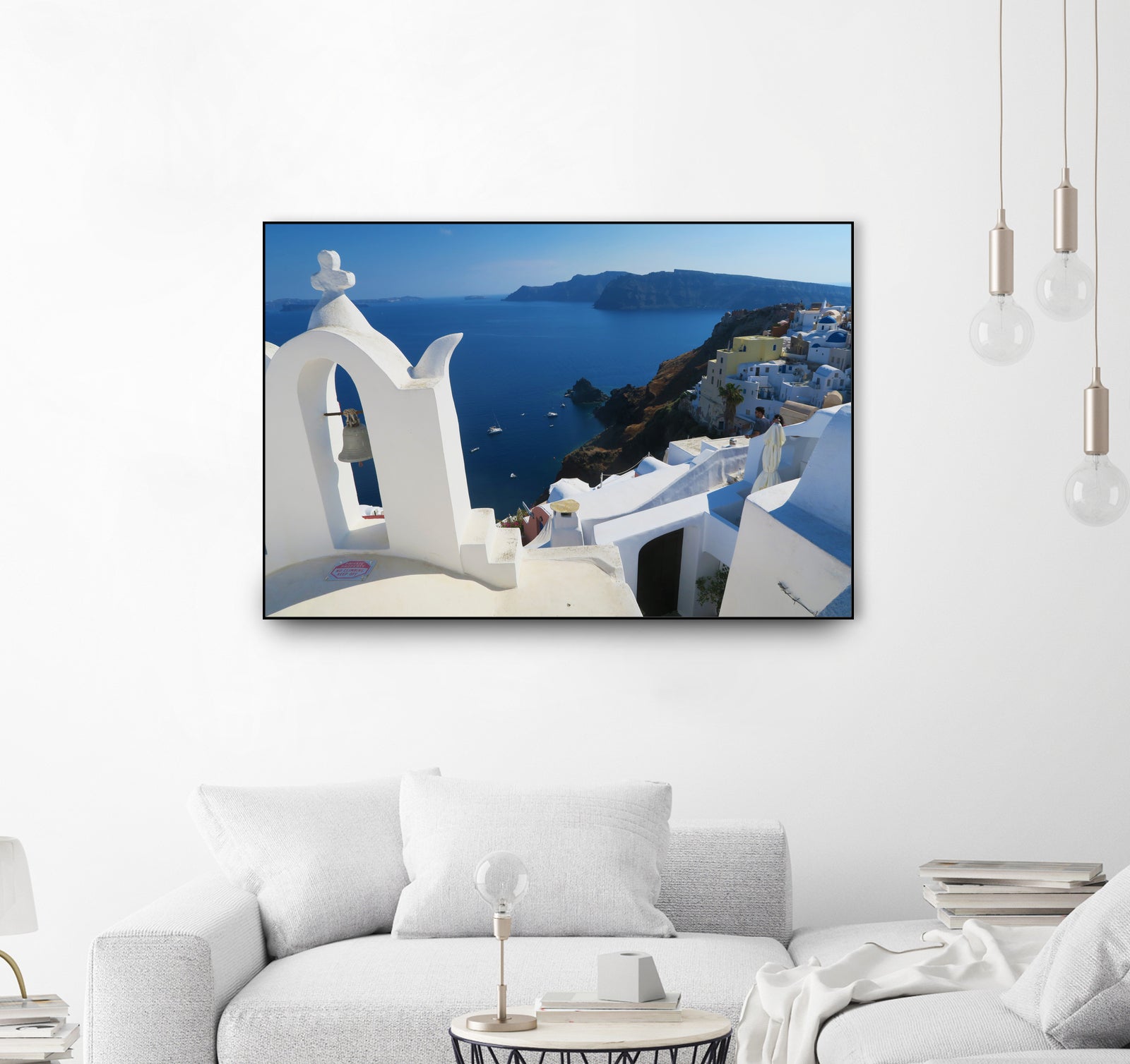 Oia Santorini v by Haris Kavalla on GIANT ART - blue photo manipulation