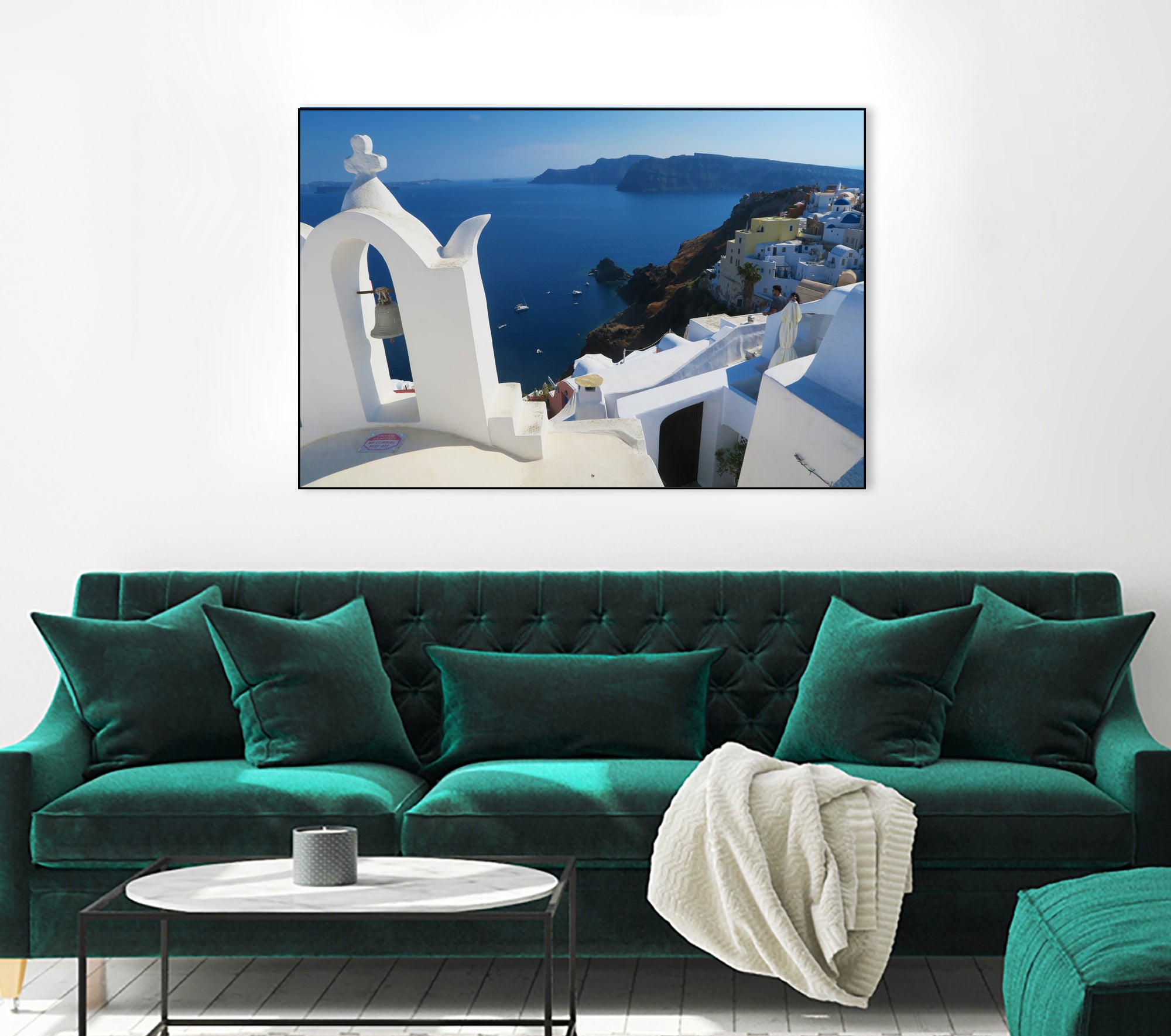 Oia Santorini v by Haris Kavalla on GIANT ART - blue photo manipulation