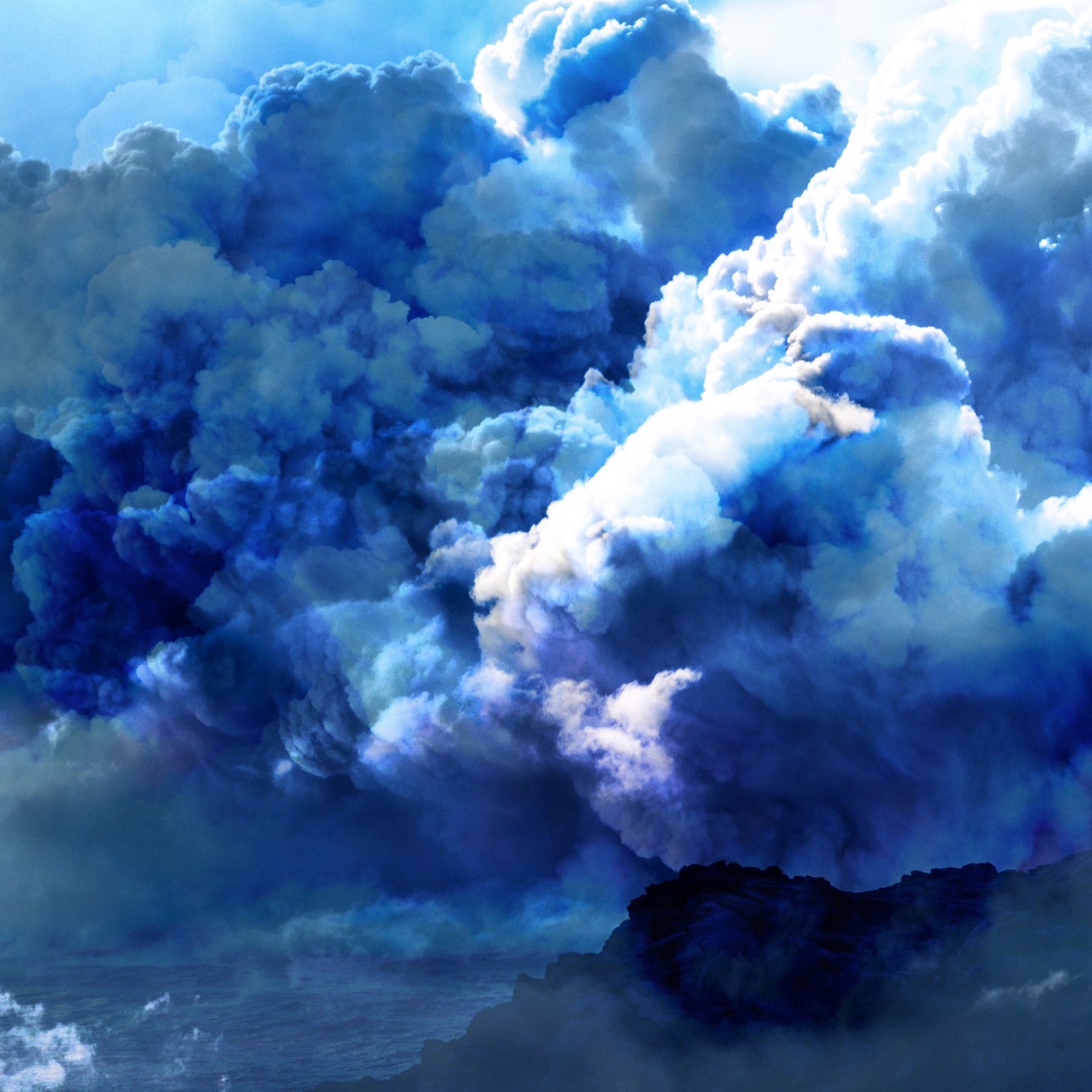 Clouds by Ash Nieman on GIANT ART - blue photo manipulation