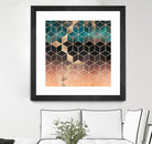 Ombre Dream Cubes by Elisabeth Fredriksson on GIANT ART - orange digital painting