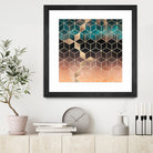 Ombre Dream Cubes by Elisabeth Fredriksson on GIANT ART - orange digital painting