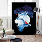 The last apple tree by Robert Farkas on GIANT ART - blue digital painting