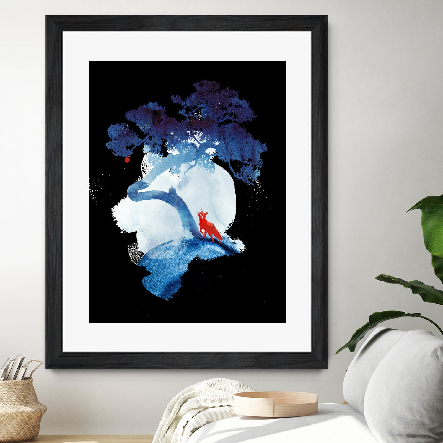 The last apple tree by Robert Farkas on GIANT ART - blue digital painting