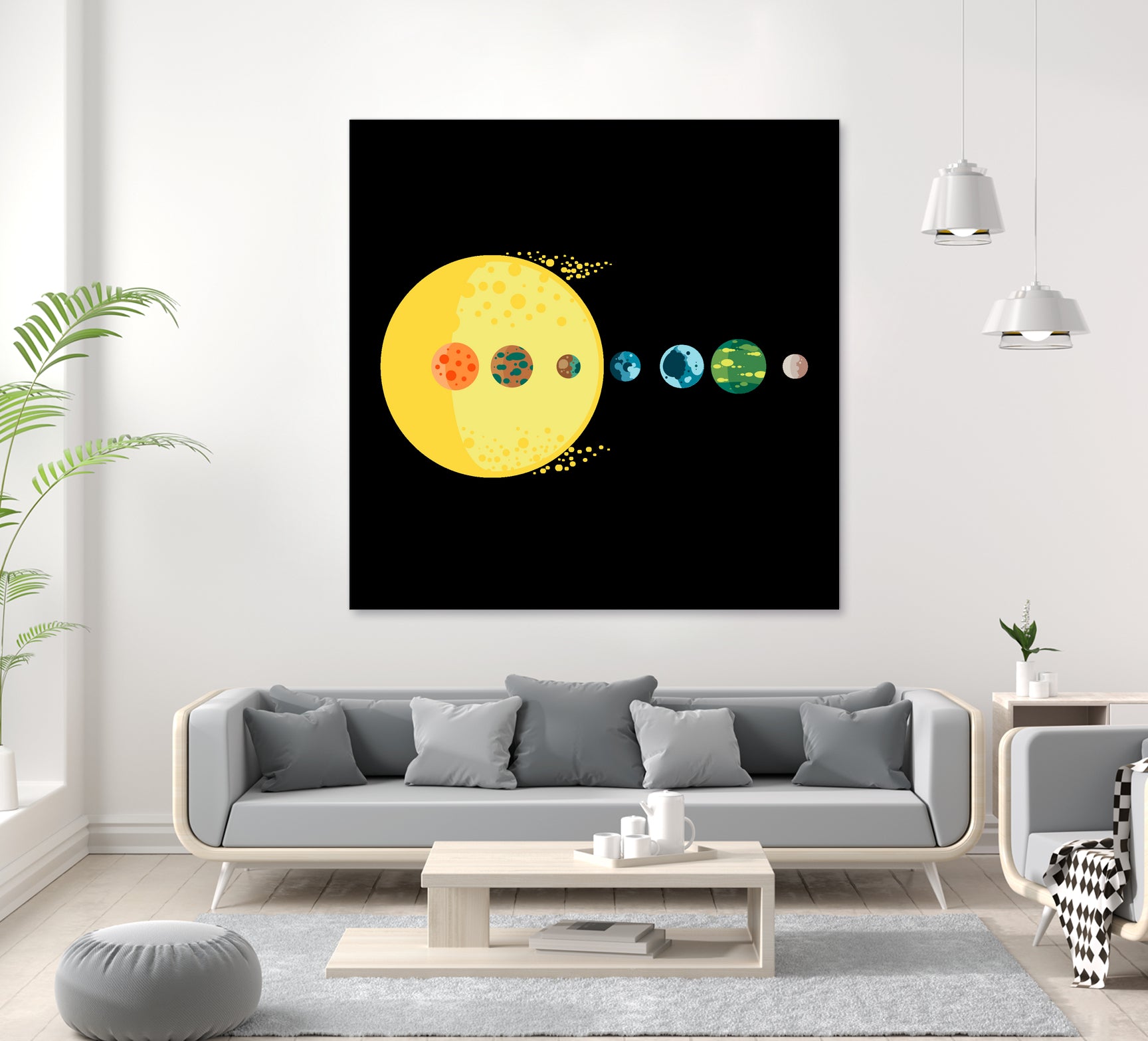 Trappist System by Alessandra Gagliano on GIANT ART - blue vector illustration