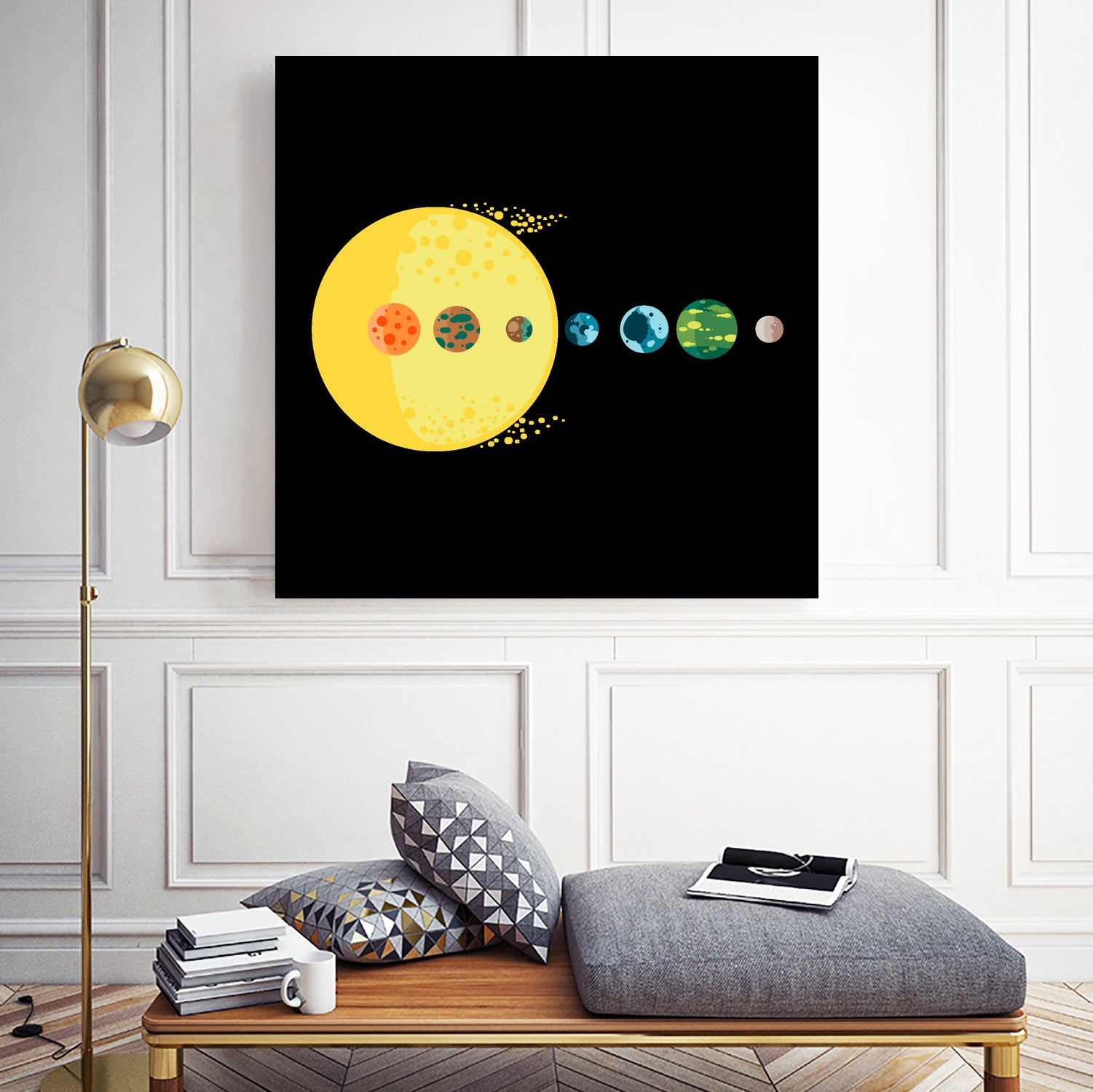 Trappist System by Alessandra Gagliano on GIANT ART - blue vector illustration