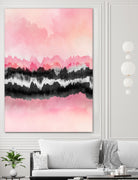 Pink Mountains by Elisabeth Fredriksson on GIANT ART - pink digital painting