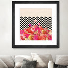 Chevron Flora II by Bianca Green on GIANT ART - red photo illustration