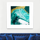 Emerald Coast by L. Renee Jones on GIANT ART - green mixed media