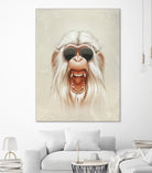 The Great White Angry Monkey by Lukáš Brežák on GIANT ART - white digital painting