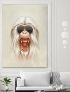 The Great White Angry Monkey by Lukáš Brežák on GIANT ART - white digital painting