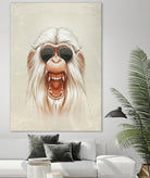 The Great White Angry Monkey by Lukáš Brežák on GIANT ART - white digital painting