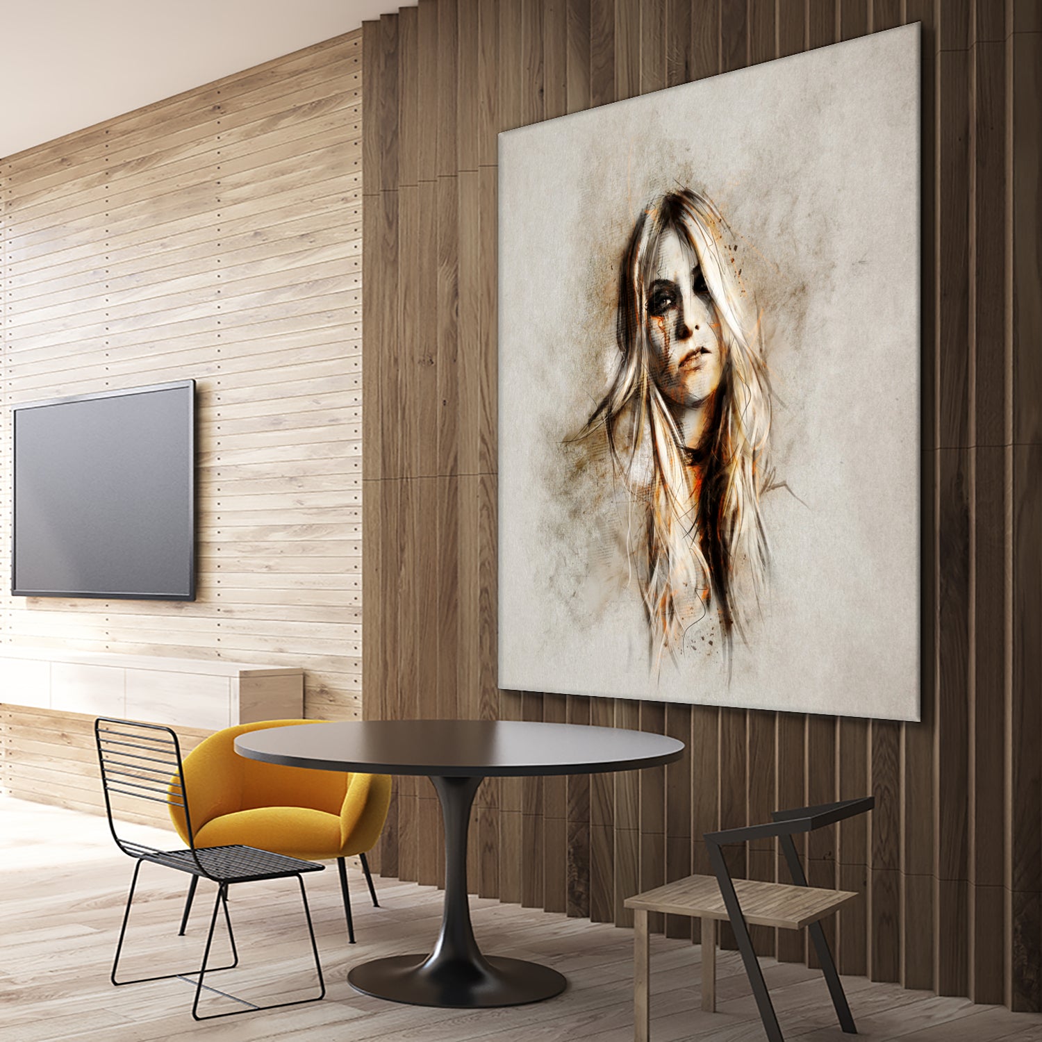 Taylor Momsen by Claudio Tosi on GIANT ART - orange digital painting