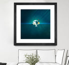 Astronaut Billards by Romina Lutz on GIANT ART - green digital painting