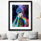 SIAMESE LASER CAT by Gloria Sánchez on GIANT ART - blue photo illustration