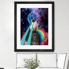 SIAMESE LASER CAT by Gloria Sánchez on GIANT ART - blue photo illustration