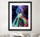 SIAMESE LASER CAT by Gloria Sánchez on GIANT ART - blue photo illustration