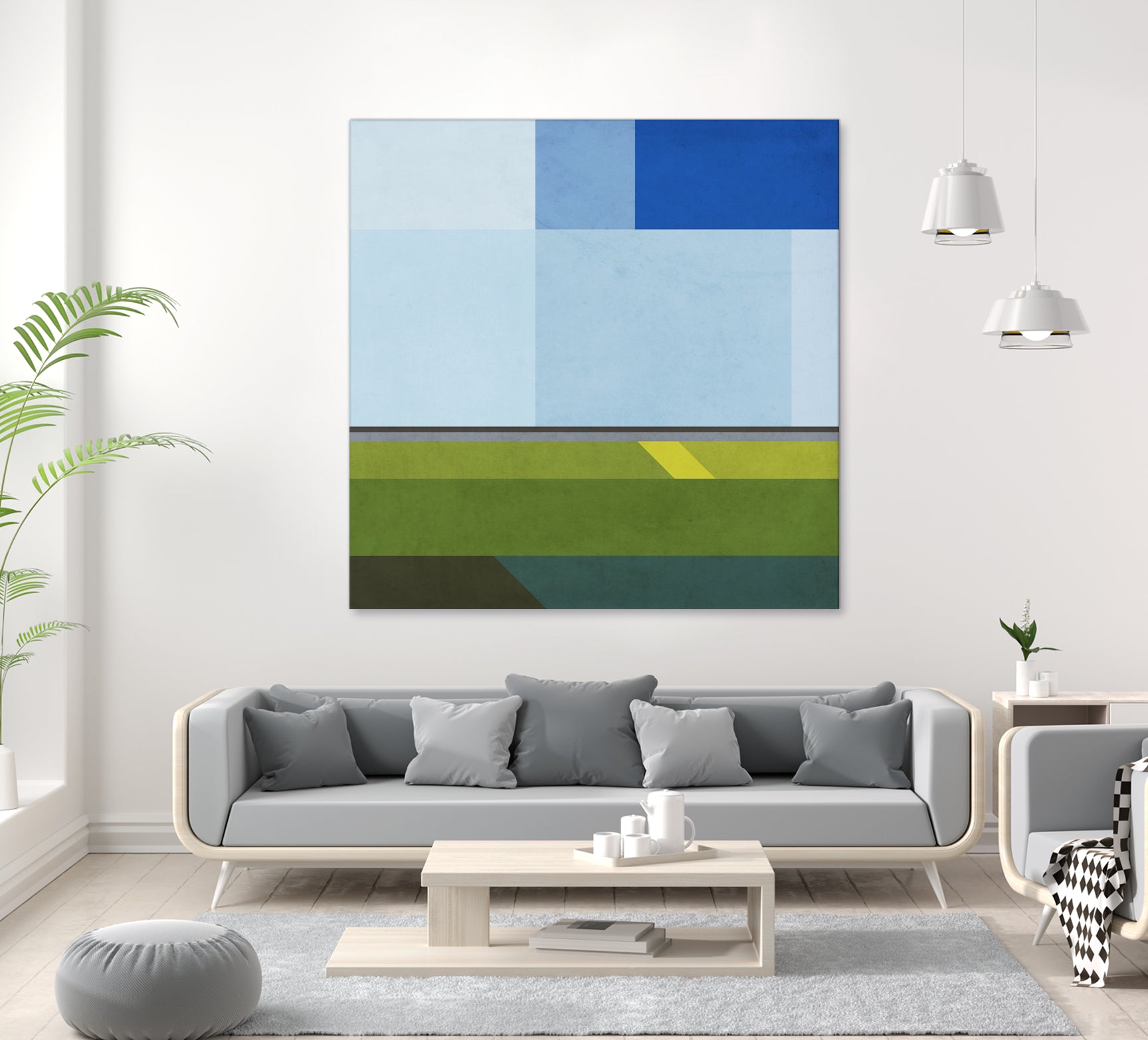 Landscape 05 by Issac Mangold on GIANT ART - blue digital painting