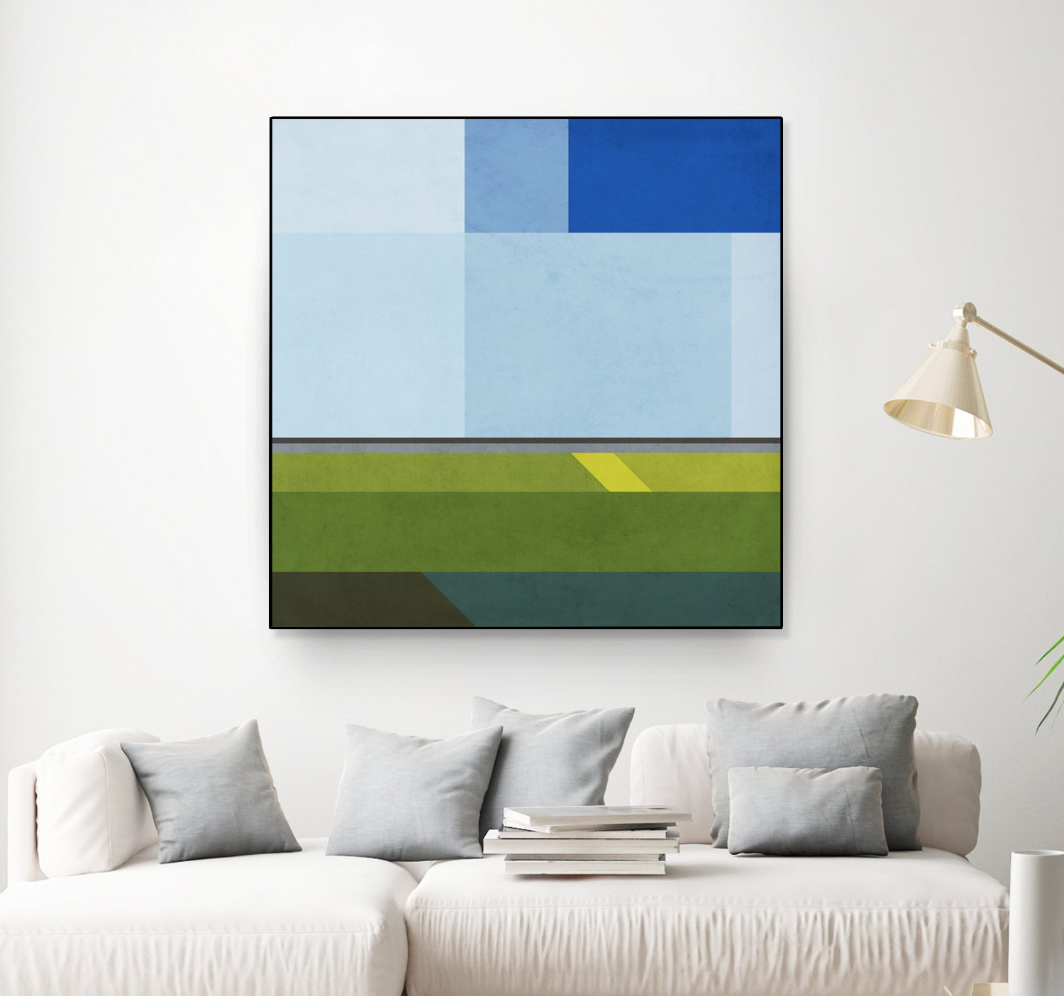 Landscape 05 by Issac Mangold on GIANT ART - blue digital painting