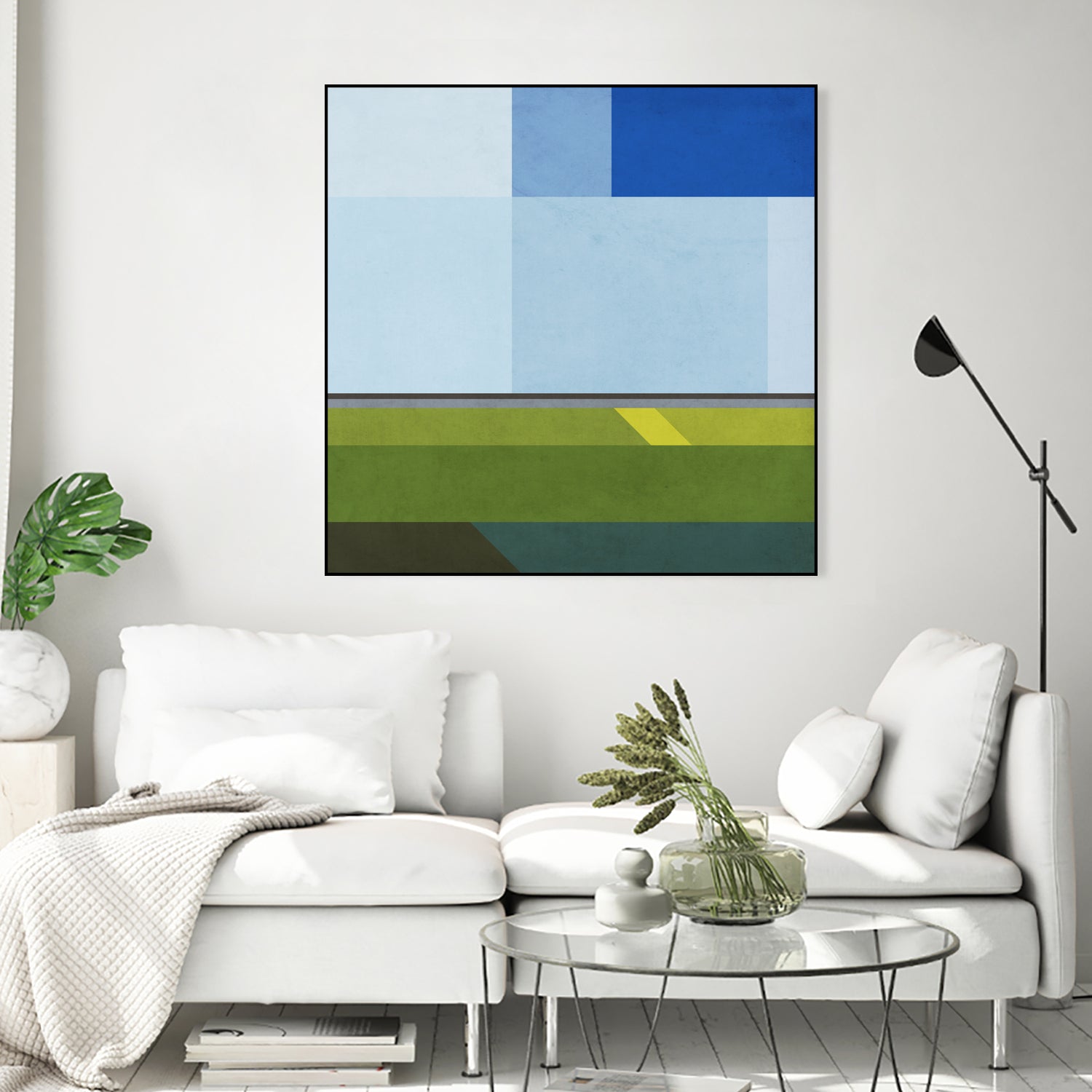 Landscape 05 by Issac Mangold on GIANT ART - blue digital painting