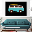 Blue Van by Florent Bodart on GIANT ART - blue digital drawing