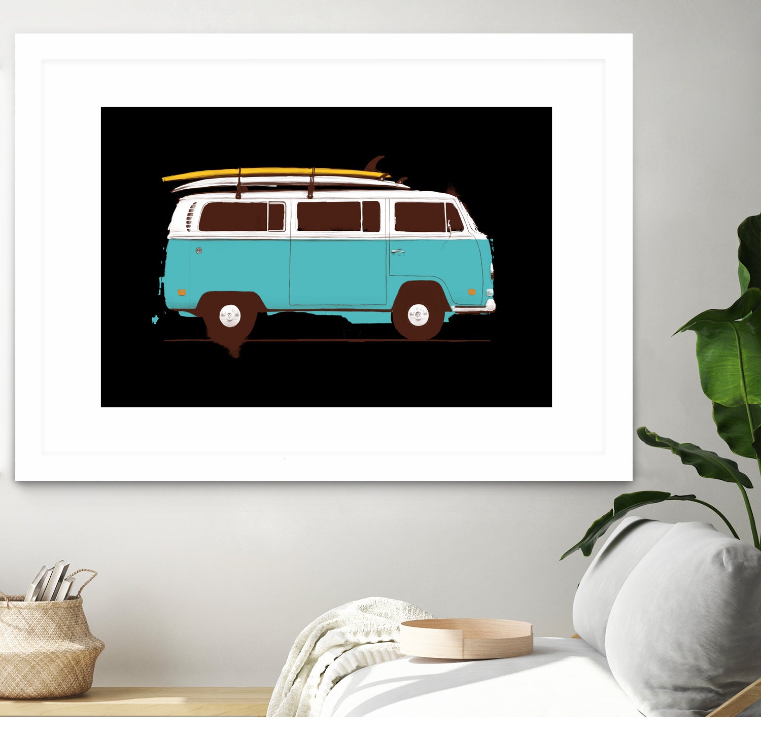 Blue Van by Florent Bodart on GIANT ART - blue digital drawing