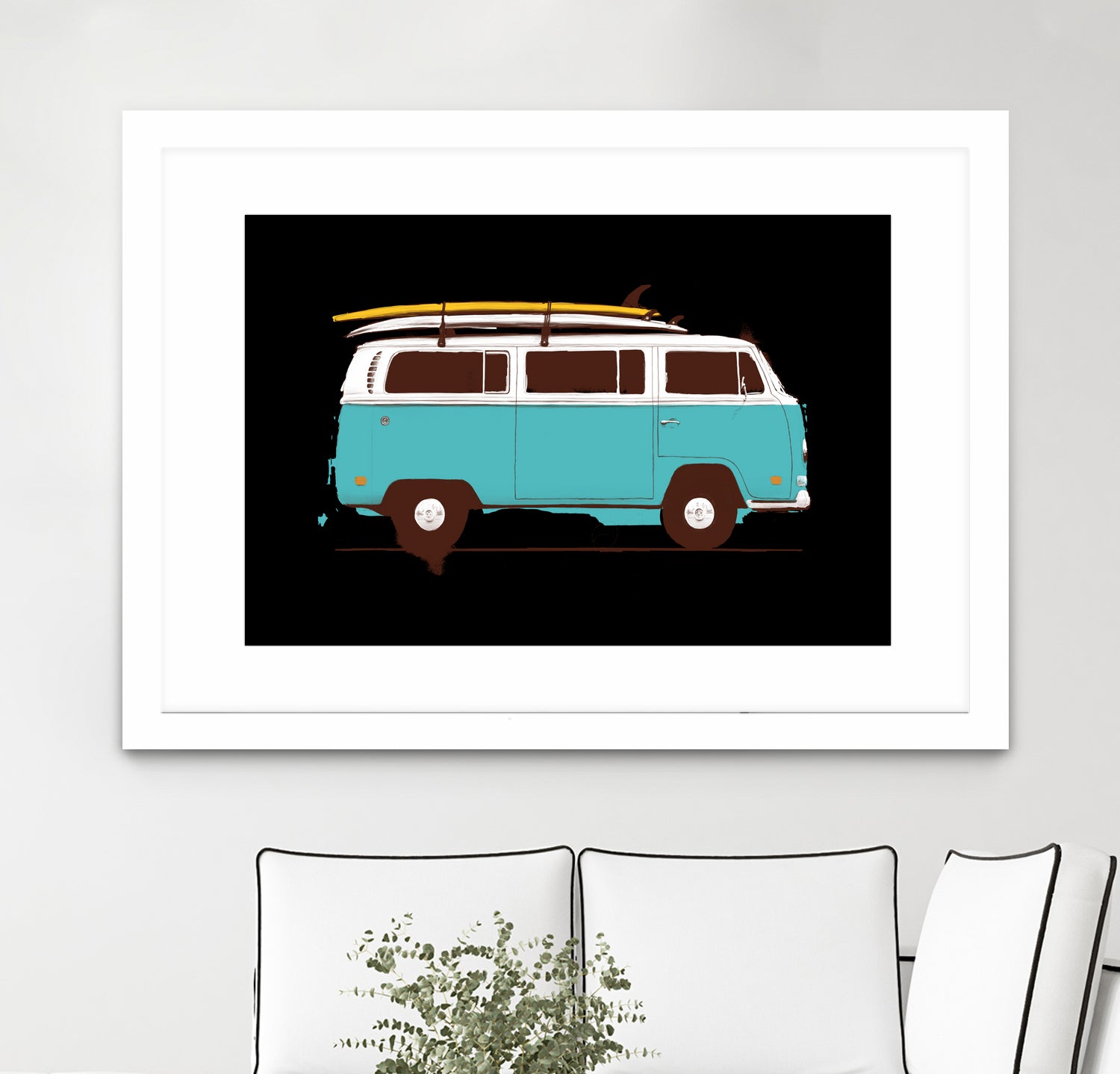 Blue Van by Florent Bodart on GIANT ART - blue digital drawing