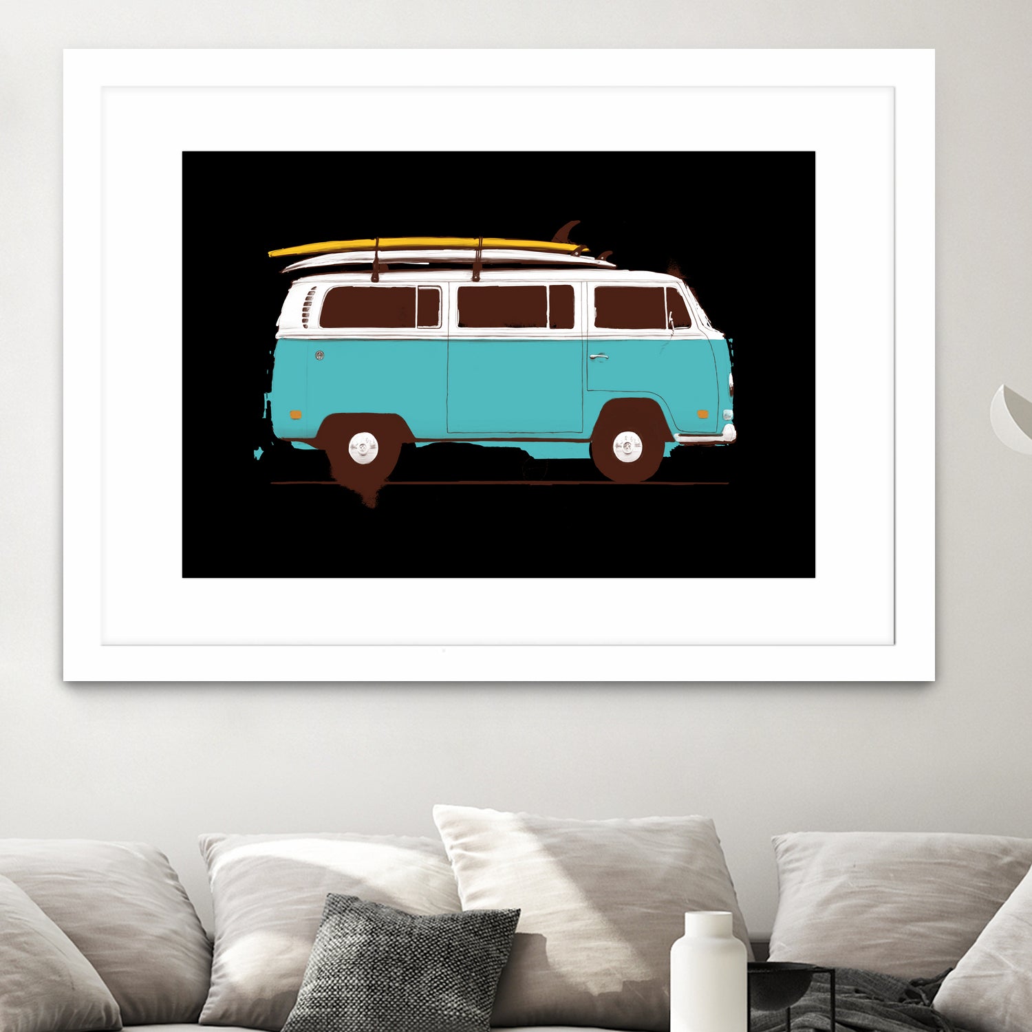 Blue Van by Florent Bodart on GIANT ART - blue digital drawing