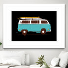 Blue Van by Florent Bodart on GIANT ART - blue digital drawing