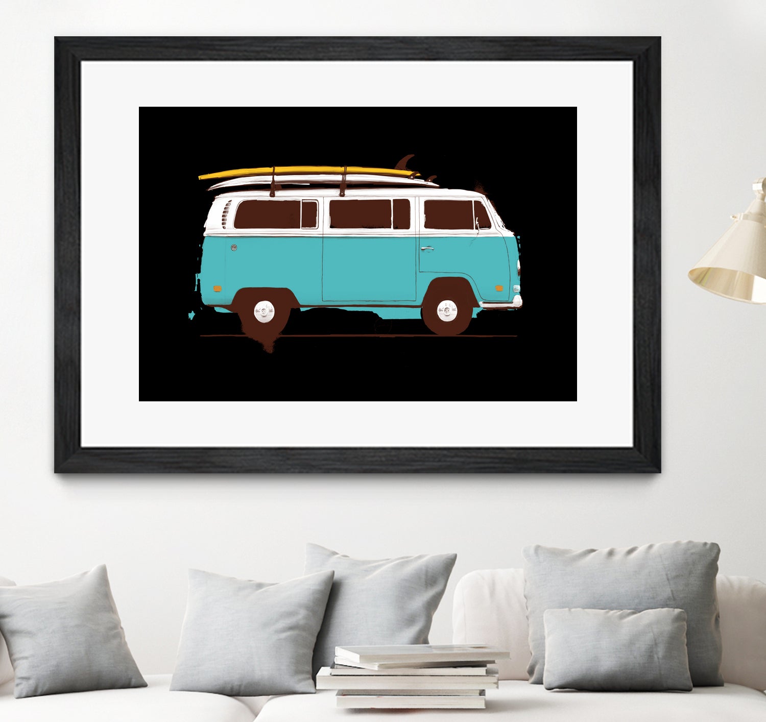 Blue Van by Florent Bodart on GIANT ART - blue digital drawing