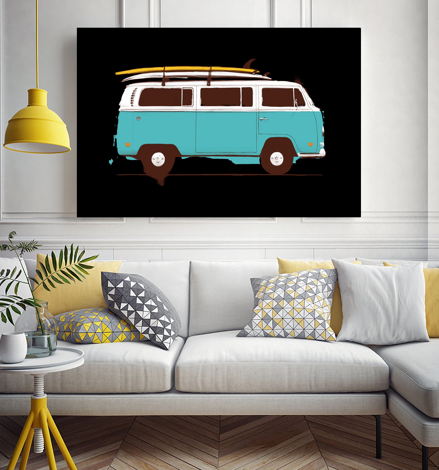 Blue Van by Florent Bodart on GIANT ART - blue digital drawing