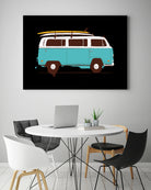 Blue Van by Florent Bodart on GIANT ART - blue digital drawing