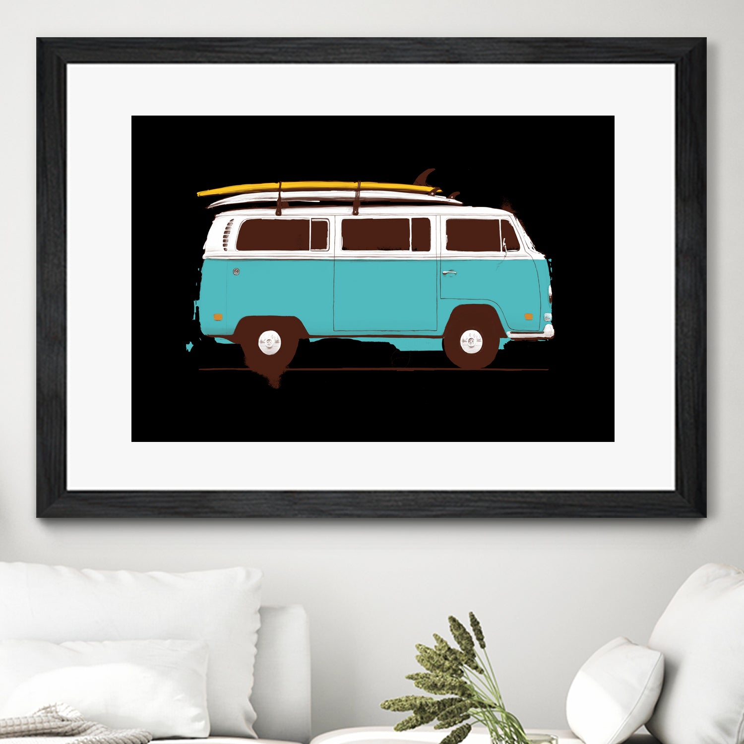 Blue Van by Florent Bodart on GIANT ART - blue digital drawing