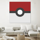 Pokeball by Proper Ganders on GIANT ART - red vector illustration