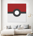 Pokeball by Proper Ganders on GIANT ART - red vector illustration