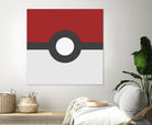 Pokeball by Proper Ganders on GIANT ART - red vector illustration