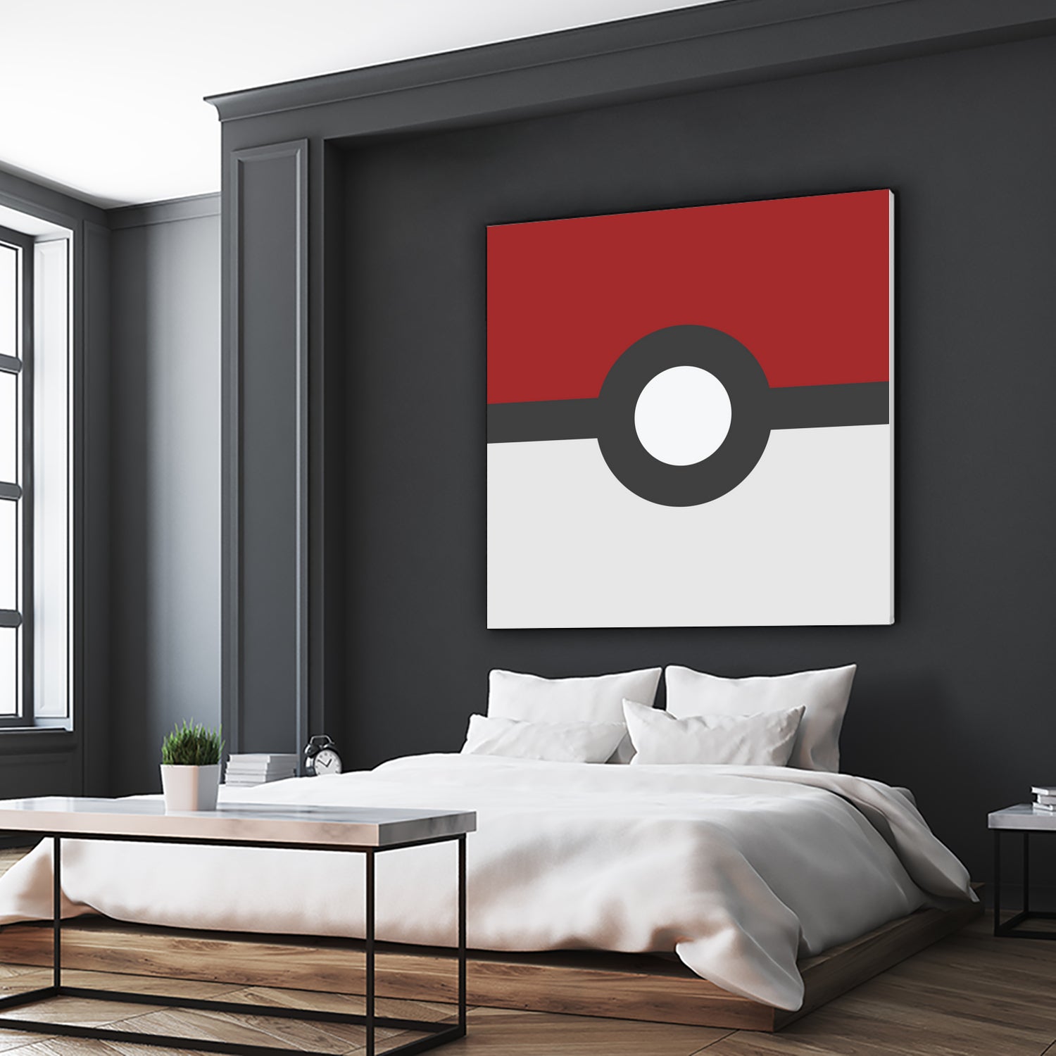 Pokeball by Proper Ganders on GIANT ART - red vector illustration