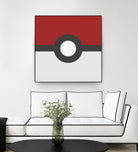 Pokeball by Proper Ganders on GIANT ART - red vector illustration