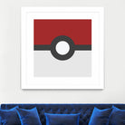 Pokeball by Proper Ganders on GIANT ART - red vector illustration