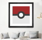 Pokeball by Proper Ganders on GIANT ART - red vector illustration