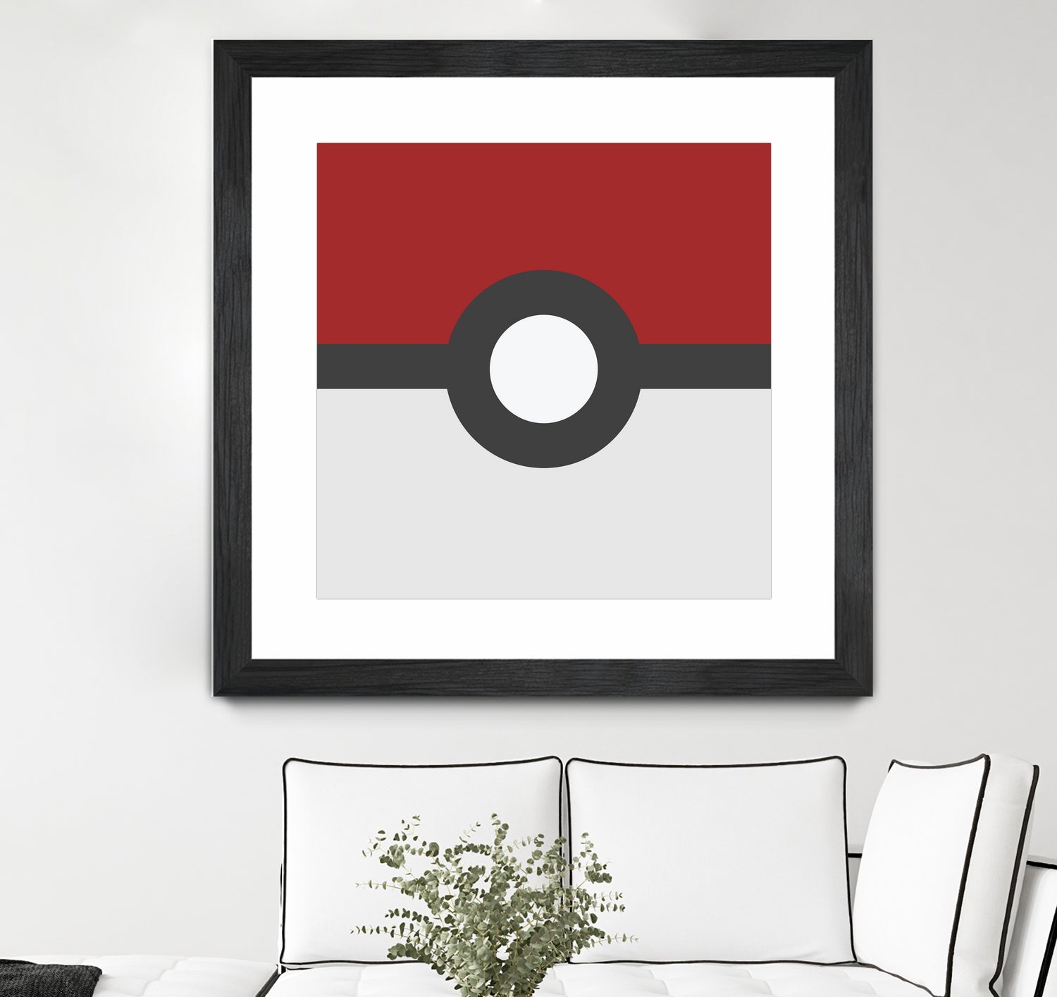 Pokeball by Proper Ganders on GIANT ART - red vector illustration