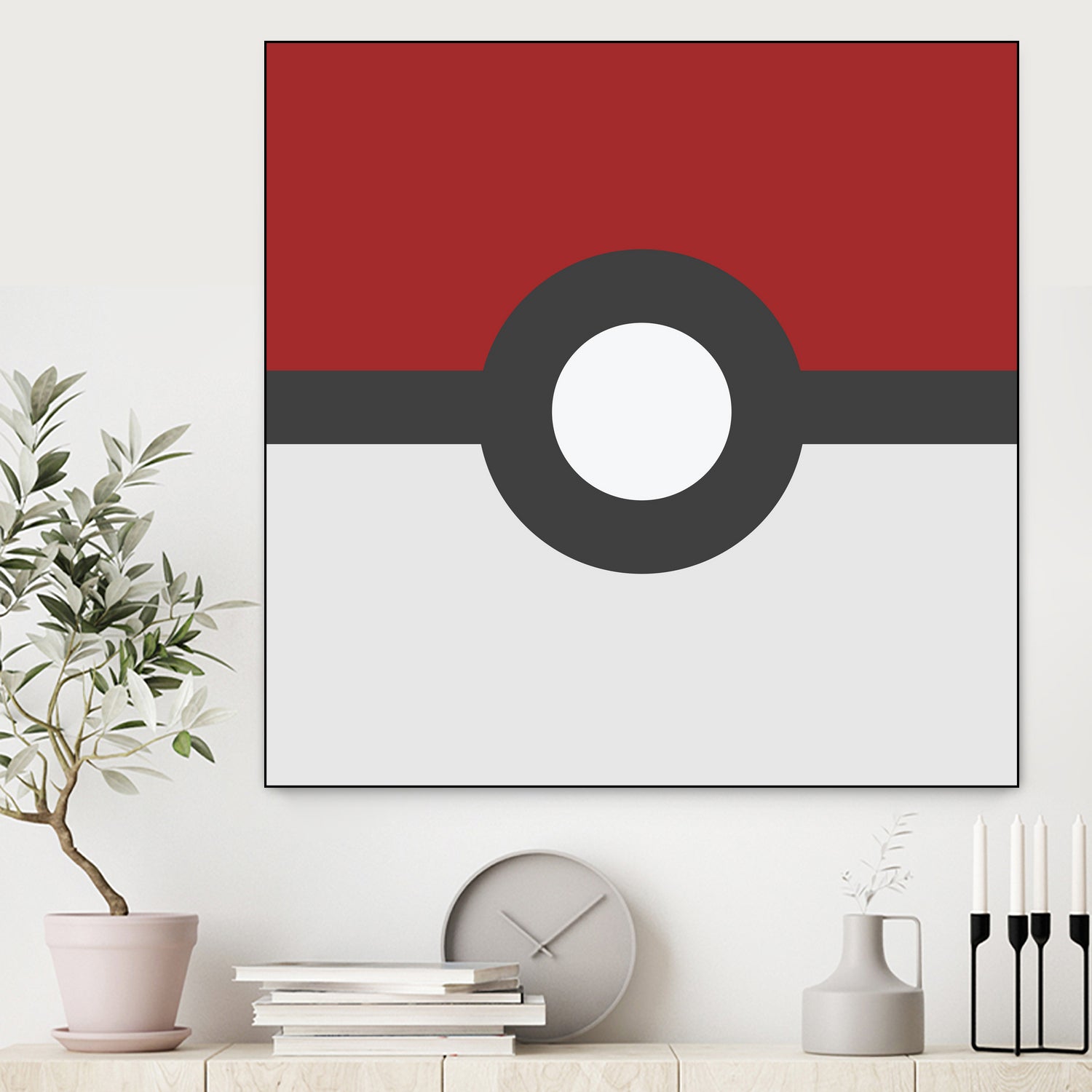 Pokeball by Proper Ganders on GIANT ART - red vector illustration