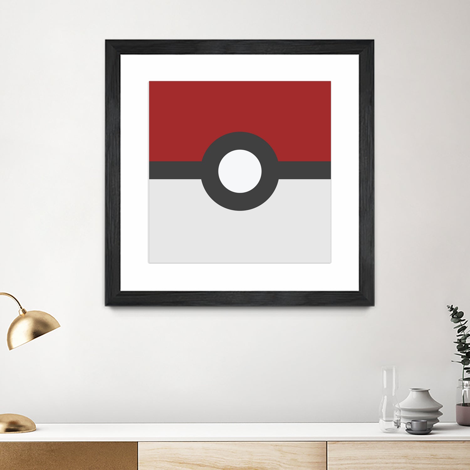 Pokeball by Proper Ganders on GIANT ART - red vector illustration