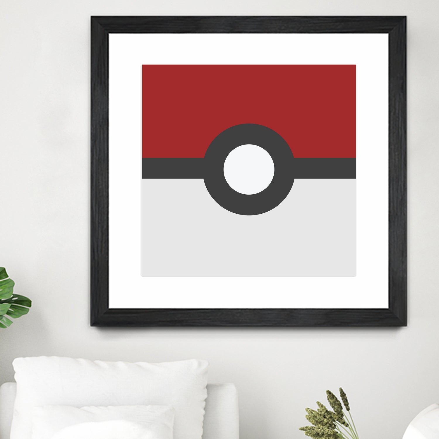 Pokeball by Proper Ganders on GIANT ART - red vector illustration